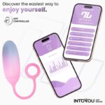 Vibrating Egg Double Layer Silicone with APP Blue/Pink - Image 5