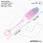 Vibrating Egg Double Layer Silicone with APP Blue/Pink - Image 9