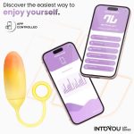Vibrating Egg Double Layer Silicone with APP Yellow/Orange - Image 6
