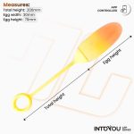 Vibrating Egg Double Layer Silicone with APP Yellow/Orange - Image 9