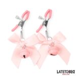 Nipple Clamps with Bell and Black Bow - Image 7