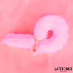 Pink Silicone Fox Tail Anal Plug Pink - Image 14
