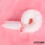 Pink Silicone Fox Tail Anal Plug Pink - Image 9