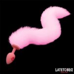 Pink Silicone Fox Tail Anal Plug Pink - Image 11