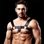 Quovis Male Chest Bondage Harness Vegan Leather - Image 5