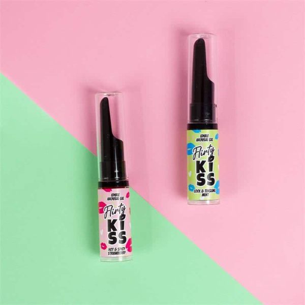 Flirty Kiss Strawberry and Mint Oral Sex Gels 2x8g - Image 2