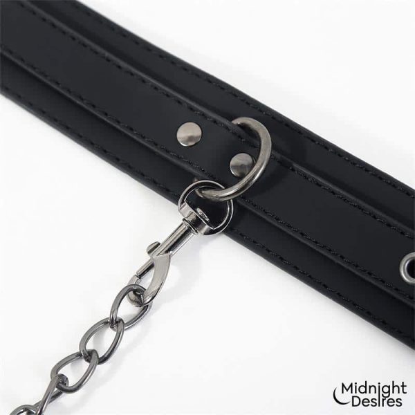 Collar and Ankle Cuffs with Chain - Image 4