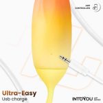 Vibrating Egg Double Layer Silicone with APP Yellow/Orange - Image 10