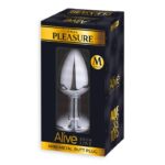Anal Plug with Black Jewel Size M - Image 2