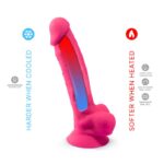 Dual Density Dildo Model 1 (8) Pink - Image 8
