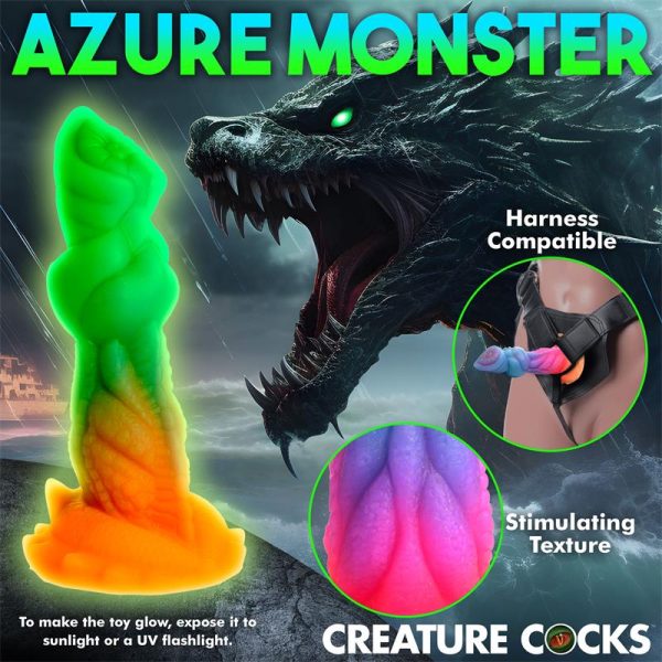 Aqua-Cock Glow-in-the-Dark Silicone Dildo - Image 14