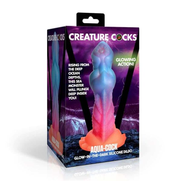 Aqua-Cock Glow-in-the-Dark Silicone Dildo - Image 18