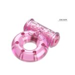 Baile Vibrating Cock Ring with Condom Pink - Image 9