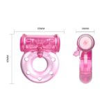 Baile Vibrating Cock Ring with Condom Pink - Image 10