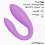 Couple Toy with App Flexible Silicone Lavender - Image 11