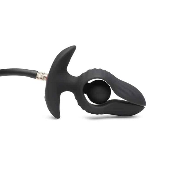 Dark Pearl Inflatable Vibrating Butt Plug with Remote - Image 11