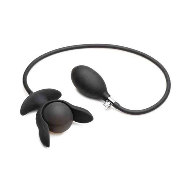 Dark Pearl Inflatable Vibrating Butt Plug with Remote - Image 6
