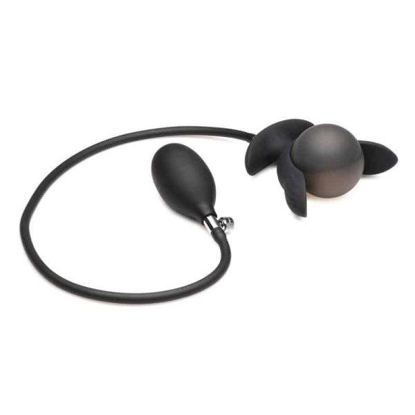Dark Pearl Inflatable Vibrating Butt Plug with Remote - Image 7