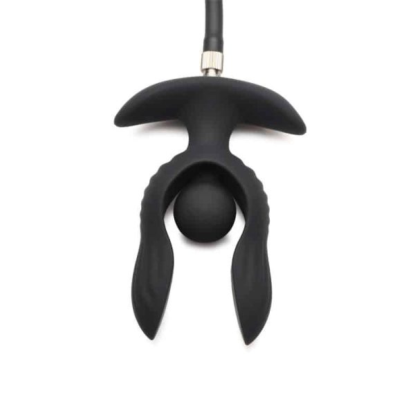Dark Pearl Inflatable Vibrating Butt Plug with Remote - Image 9