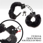 Furry Handcuffs Black - Image 8