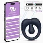 Kenny Penis Ring with Clitoris Stimulator and APP Night Blue - Image 16