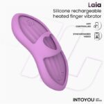 Laia Heated Finger Vibrator with App Lavender - Image 18