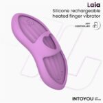 Laia Heated Finger Vibrator with App Lavender - Image 7