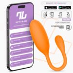 Logan Vibrating Egg with App Unibody Silicone Orange - Image 11
