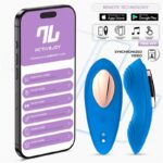 Panty Vibrator with App Silicone Blue - Image 11
