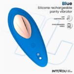 Panty Vibrator with App Silicone Blue - Image 12
