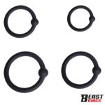 Set of 4 Penis Rings Silicone S, M, L and XL - Image 3