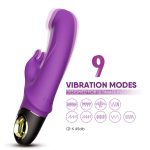 360º Rotation Rabbit Vibrator Purple - Image 2