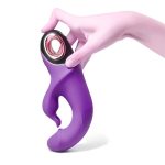 360º Rotation Rabbit Vibrator Purple - Image 7