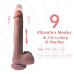 Dildo with Vibration, Thrusting and heating - Image 5