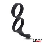 Double Penis Ring Solid Silicone 50/40 mm - Image 2