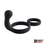 Double Penis Ring Solid Silicone 50/40 mm - Image 4