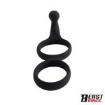 Double Penis Ring Solid Silicone 50/40 mm - Image 6