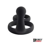 Double Penis Ring Solid Silicone 50/40 mm - Image 7