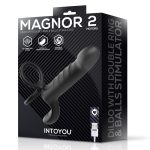 Magnor Dildo with Double Ring and Balls Stimulator - Image 10