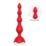 Vibrating Anal Beads with Rose Base - Image 4