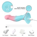 Vibrating Bicolor dildo - Image 6