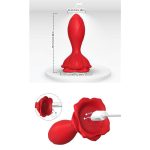 Vibrating anal plug with Rose Base - Image 11