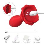 Vibrating anal plug with Rose Base - Image 10