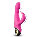 Vibrator with Thrusting and 360º Wiggling Pink