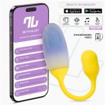 NexEgg Vibrating Egg Double Silicone Layer App Yellow/Purple