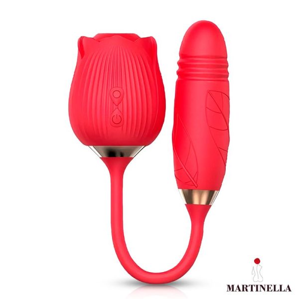 Airflow Rose and Thrusting Stimulator Egg USB - Image 2