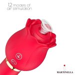 Rose with Suction and Vibe 2 in 1 - Image 3