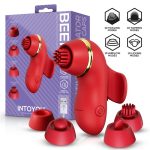 Beeny Stimulator with 4 Caps, Suction, Tapping, Tickling and Licking - Image 10