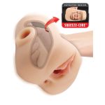 Double Pounder Vibrating Squeeze Stroker
