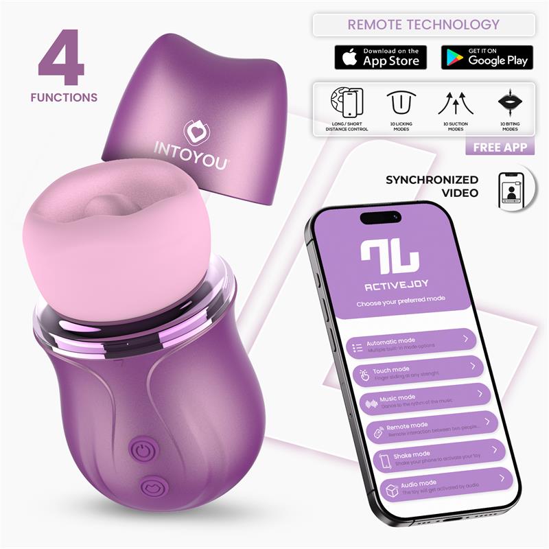 Mimi Stimulator with Licking, Biting, Suction and Vibration USB-C with APP